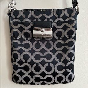 Coach Kristin signature graphic OP Art crossbody bag